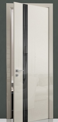 Межкомнатная дверь Глянец ГЛ10-Ф Эмаль + скрытый короб, RAL 9010, 600/700/800/900*2000 мм.